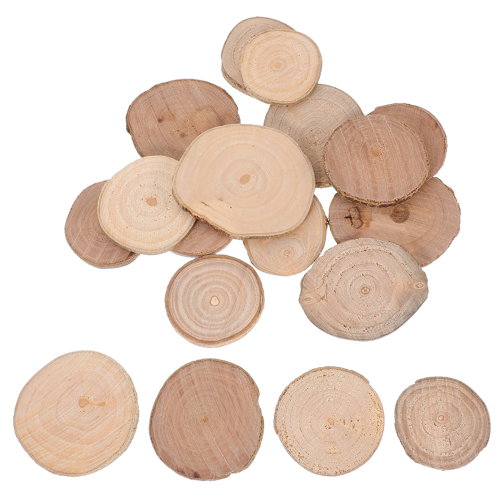Oud Wood Chip - 18Pcs Tree Trunk Decoration Natural Wood