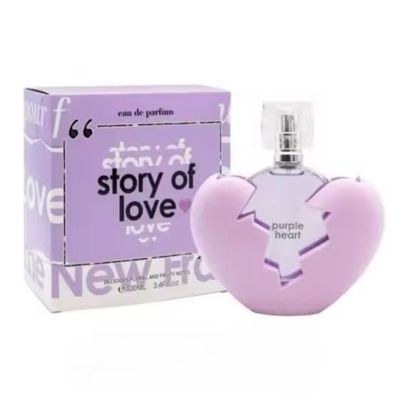 Perfume Fragrance Story - 100ml Purple Heart Love Story Perfume