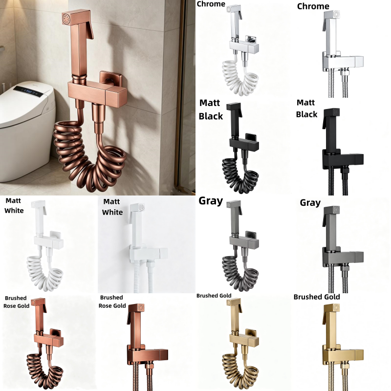Rose Water Spray - Rose Gold Brass Bidet Faucet Single