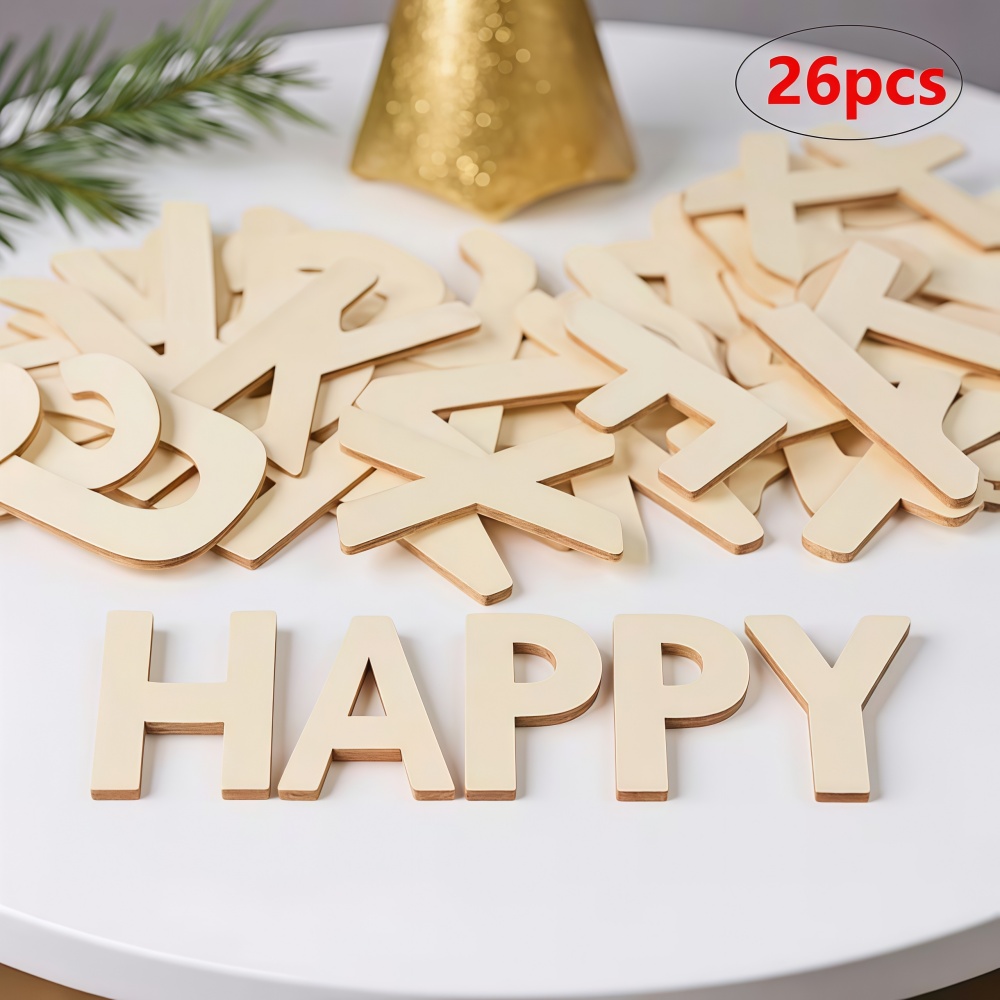 26pcs Designable Wood Letters  – Oud Wood Chip Bewertung und Preis
