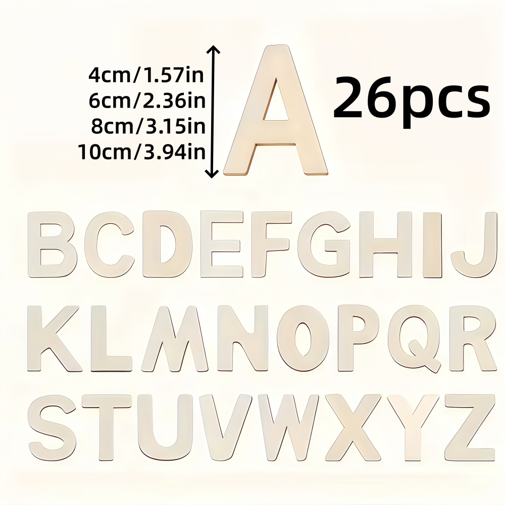 26pcs Designable Wood Letters  – Oud Wood Chip Bewertung und Preis