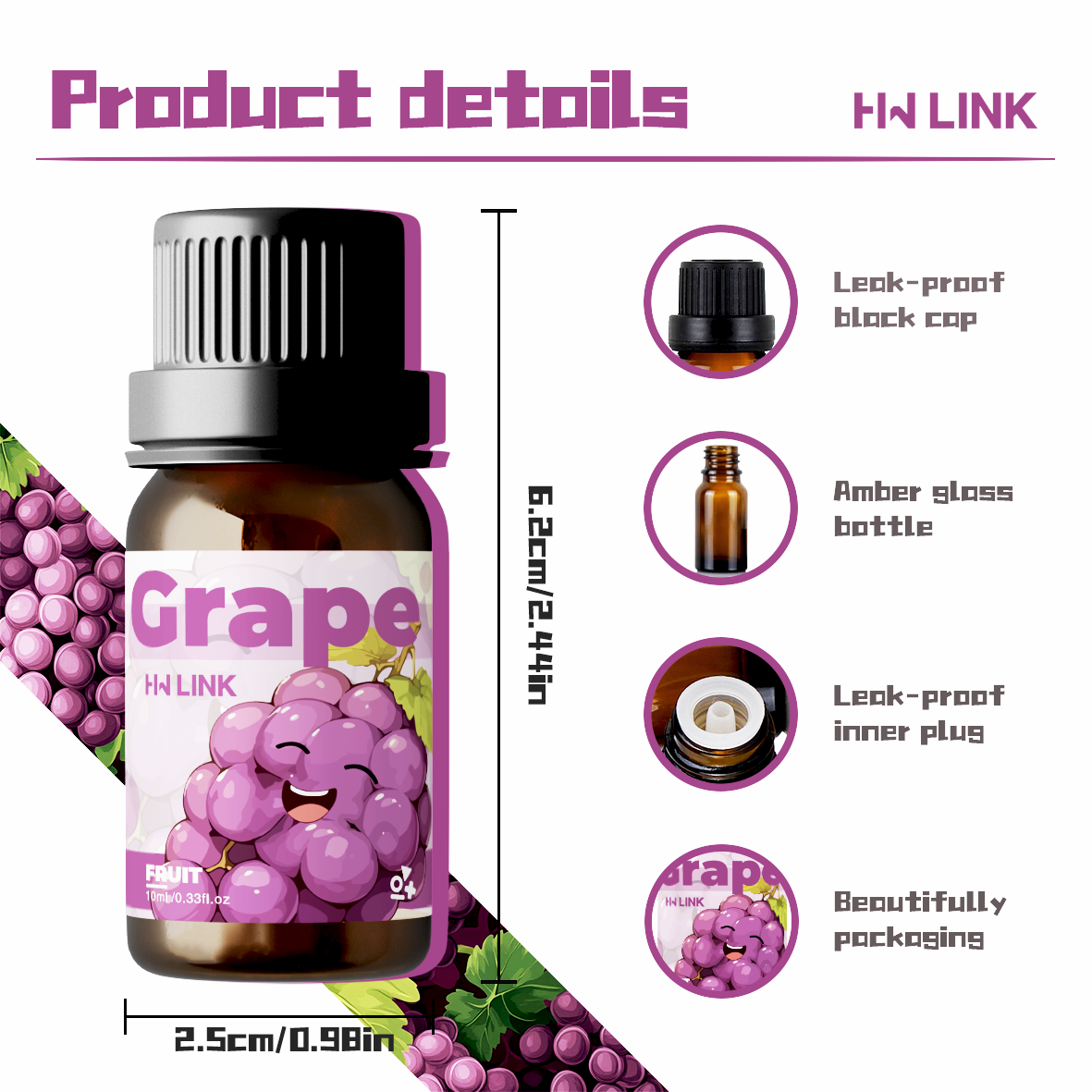Grape Essential Oil 10ml Perfu – Perfume Fragrance World Bewertung und Preis