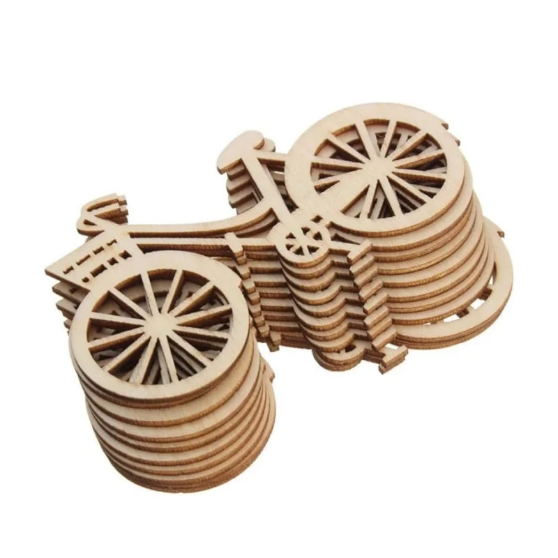 10pcs Wooden Bicycle Ornaments – Oud Wood Chip Bewertung und Preis