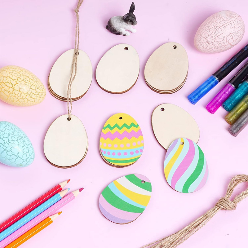 50pcs Unfinished Easter Wooden – Oud Wood Chip Bewertung und Preis