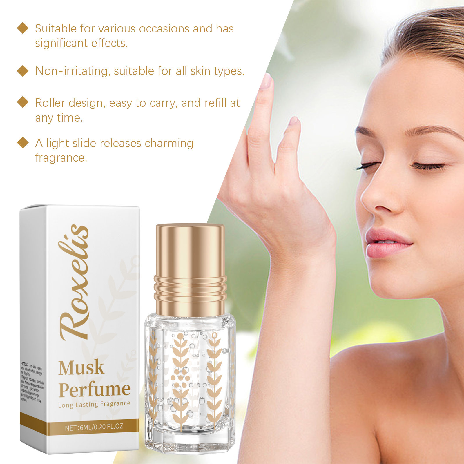 Roxelis Portable Roll On Musk  – On Perfume & Fragrance Kota Bogor Bewertung und Preis