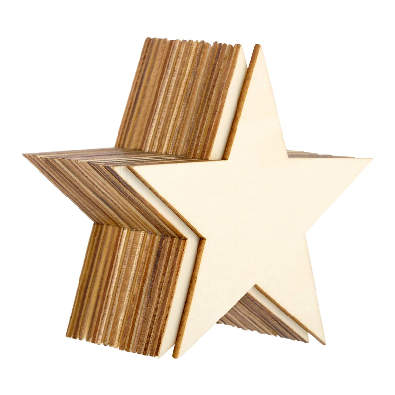 Wood Star Shape Unfinished Bla – Oud Wood Chip Bewertung und Preis
