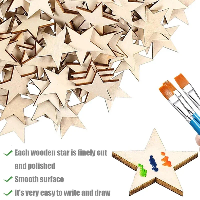 Wood Star Shape Unfinished Bla – Oud Wood Chip Bewertung und Preis